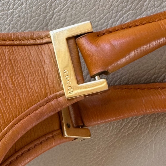 Certified Authentic Vintage Gucci Jackie Leather Dual Shoulder Handles Bag, COA - Picture 13 of 15